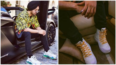 which type of shoes style does diljit dosanjh prefer|diljit dosanjh girlfriend.